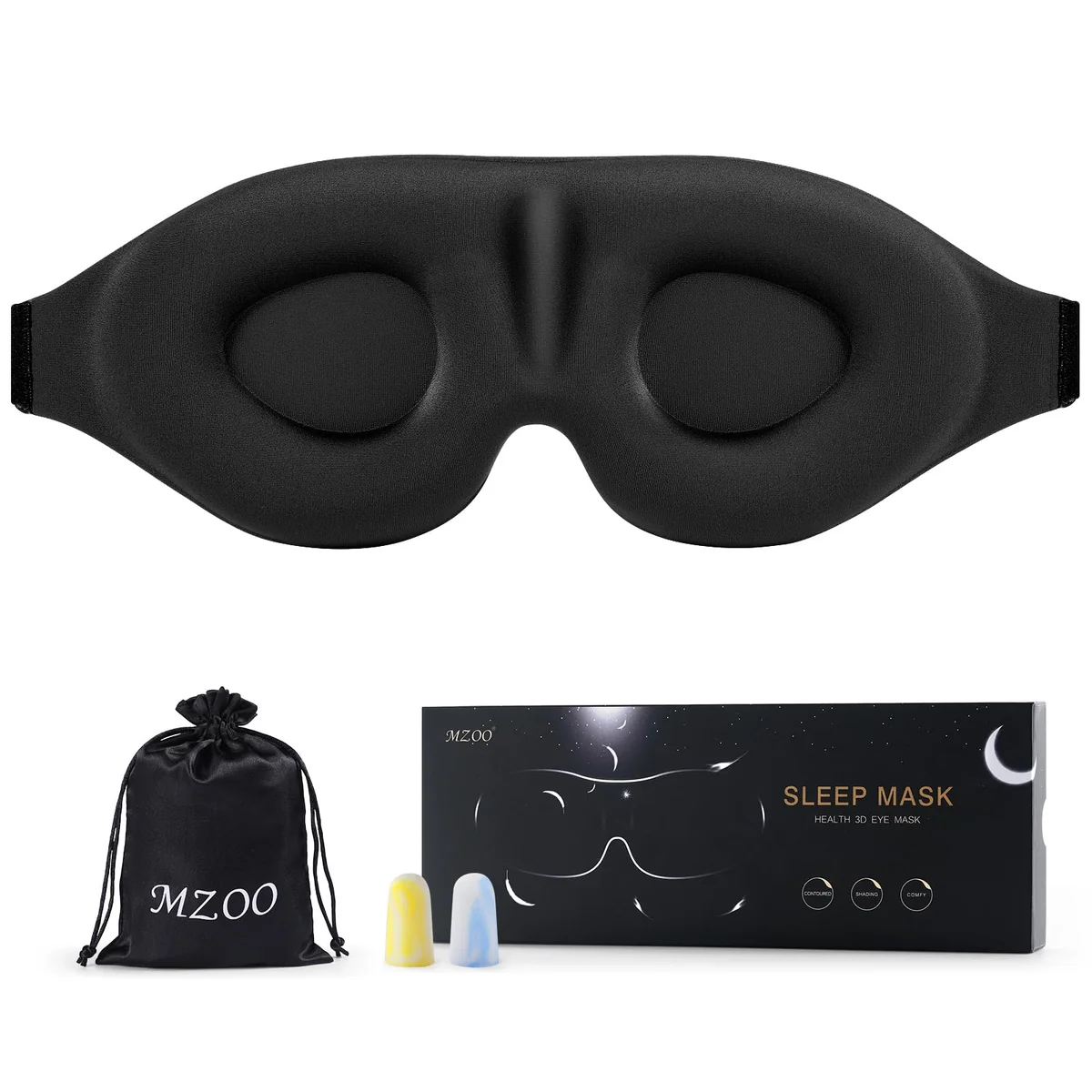 MZOO Luxury Sleep Eye Mask for Side Sleeper Men Women Review